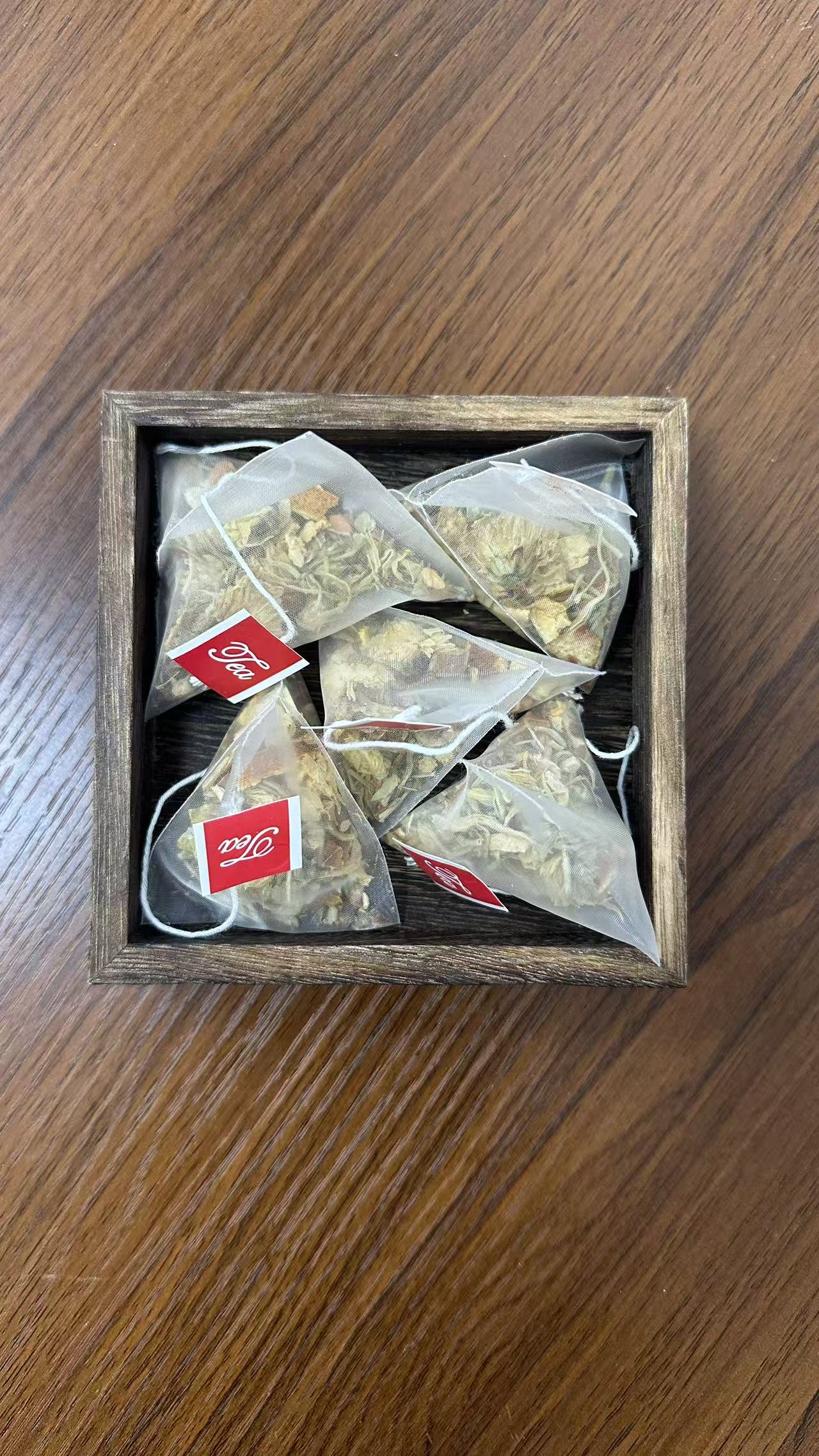 SereniTea real pyramid tea bags